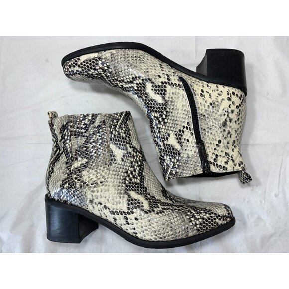 Blondo ELVINA Faux Snakeskin Waterproof Bootie Size 8.5 M - Picture 7 of 13